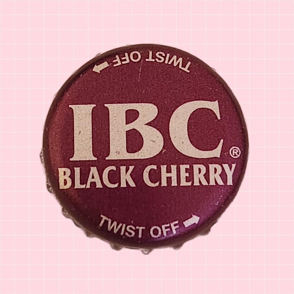 IBC Black Cherry Bottle Cap Pin